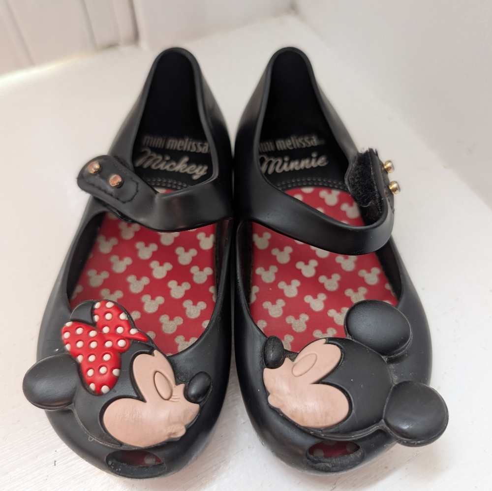 Mini Melissa Jelly Flats Mickey Minnie Disney 7